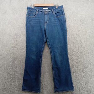 Levis Jeans Womens 12 Blue Faded 515 Bootcut Casual Everyday Basic Classic Denim